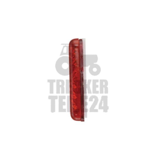 Rückstrahler 70x31,5 mm rot geklebt