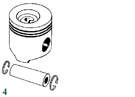 Kolben für Deutz/ KHD 02233306, 02236679, 02394496, 04152183