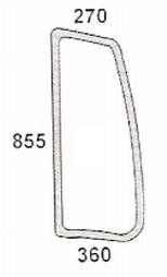 Seitenscheibe links für Deutz Agrotron (04424512)