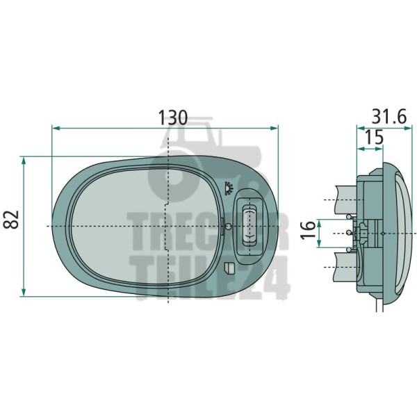 Innenraumleuchte, L: 150mm, 12Volt