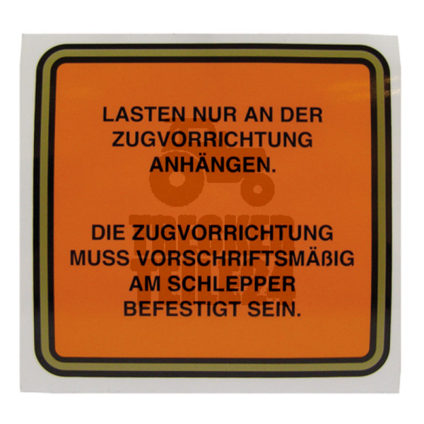 Aufkleber Zugvorrichtung