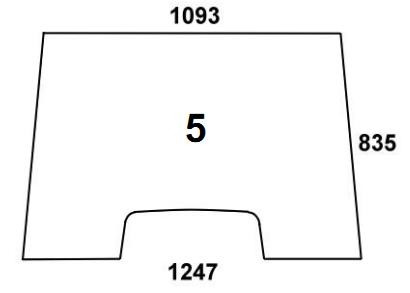 Frontscheibe für Massey Ferguson (3475991M1)