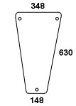 Frontscheibe unten re für Kabine Vario Cab für Deutz04354067