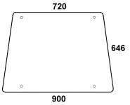 Seitenscheibe re / li für Deutz DX - Serie (04314255)